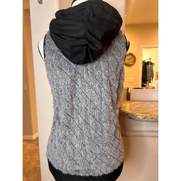 Women's Antigua Heathered Gray Golden Knights Hooded Full-Zip Vest S - Picture 3 of 9